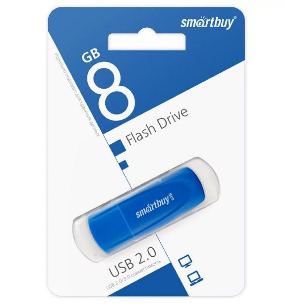 Флешка USB 8Gb SmartBuy Scout Blue
