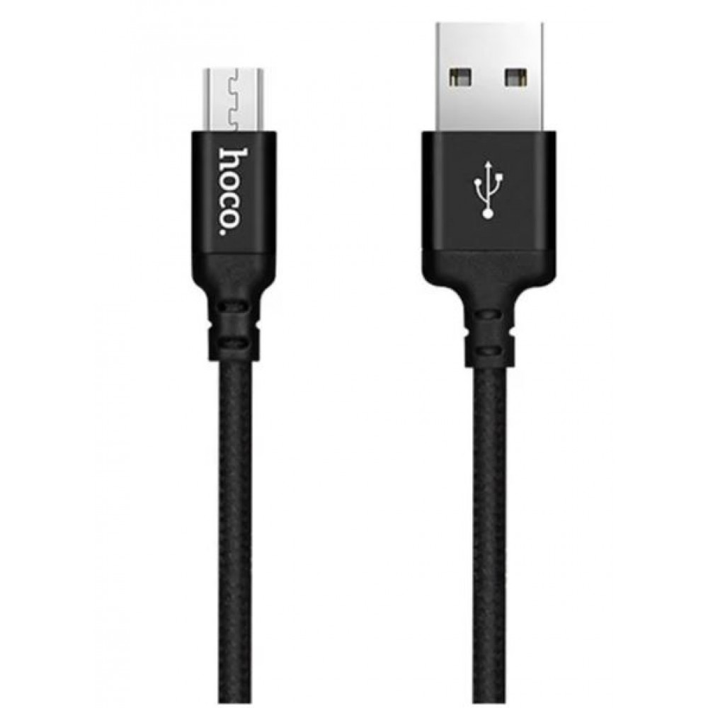 Кабель Micro USB Hoco X14 2m черный