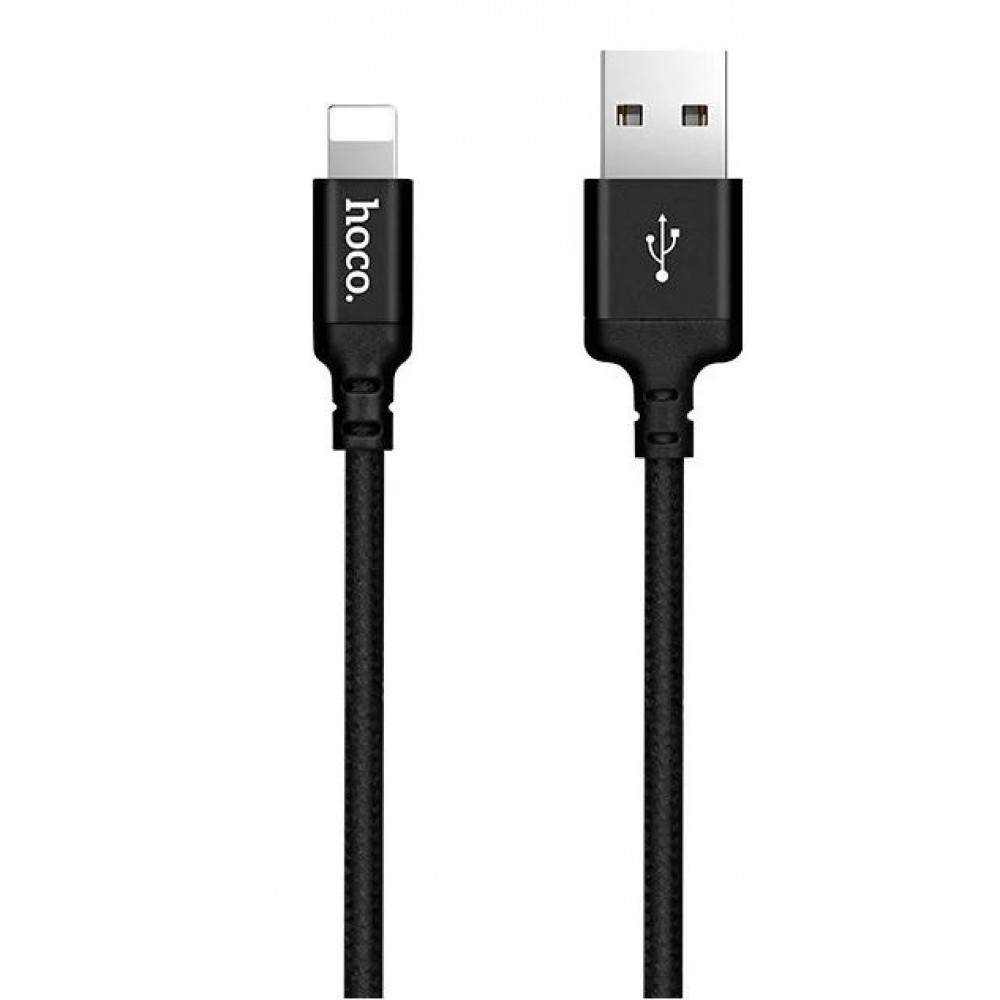 кабель для Apple Lightning USB Hoco X14 2m черный
