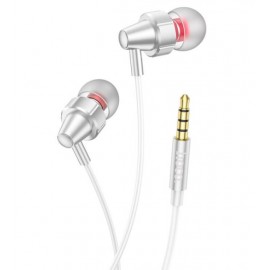 Наушники вакуумные с микрофоном Hoco M90 Silver
