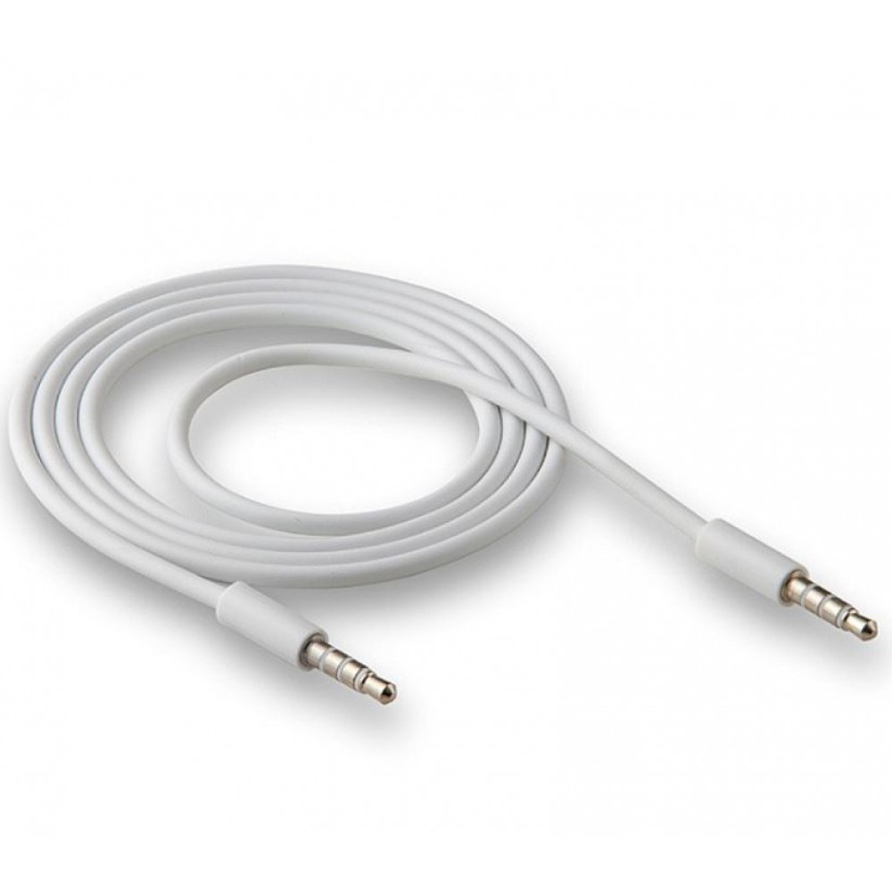 Кабель Aux 3.5-3.5 4pin JD-49 1m белый