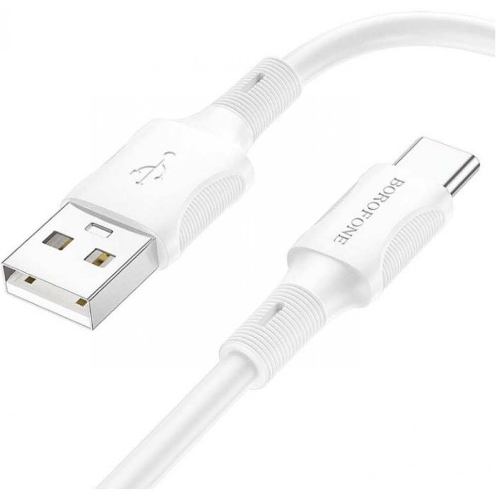 Кабель USB Type-C Borofone BX80 3A 1m белый
