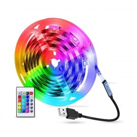Лента LED MOOD LIGHTS RGB 3m пульт, bluetooth, силикон, черная