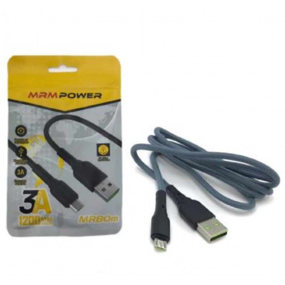 Кабель Micro USB MRM MR80m 1.2m silver