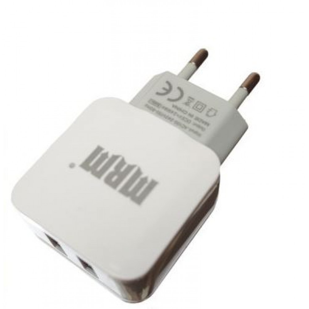 Зарядное сетевое СЗУ usb 2x MRM P31 2.4A белый