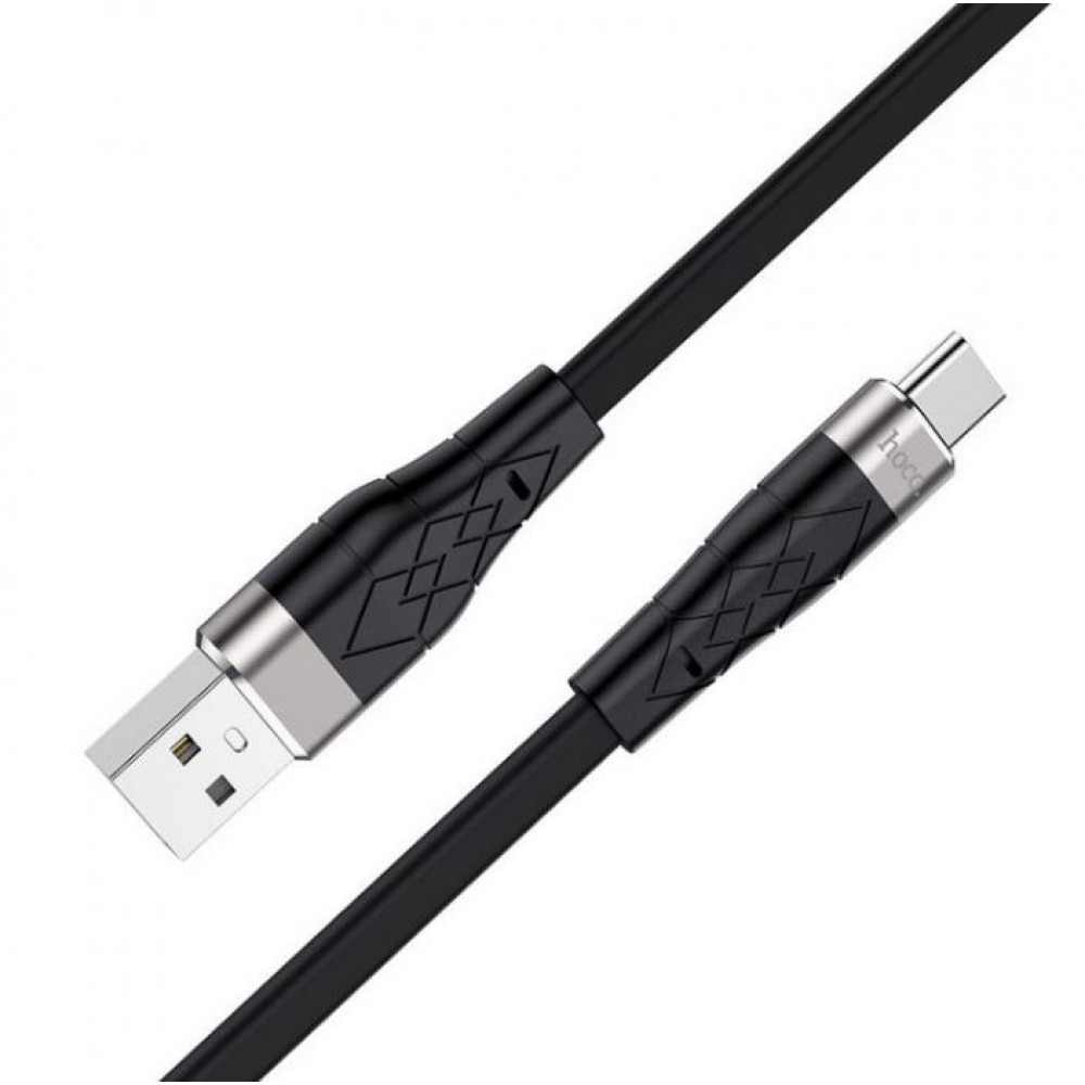 Кабель USB Type-C Hoco X53 silicone черный