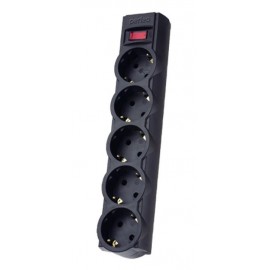 Фильтр сетевой с выкл 5 розеток 3m Perfeo POWERX PF_A4716 черный