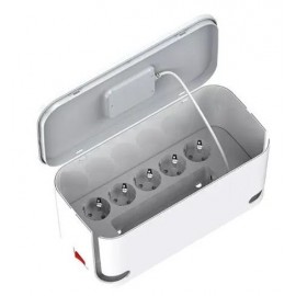 Фильтр сетевой / органайзер LDNIO SEW5359, 10A, 5 розеток, USB, белый