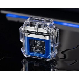 Зажигалка Usb плазменная 2 дуги с фонариком Огонь YY-1982
