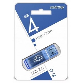 Флешка USB 4Gb Smartbuy Glossy Blue