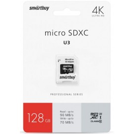 MicroSd 128Gb Smartbuy Class 10 Pro U3 Professional