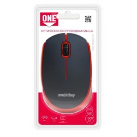 Мышка беспроводная Smartbuy SBM-368AG-KR, черно-красная
