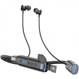 Наушники Bluetooth вакуумные Hoco ES62 на шею черные