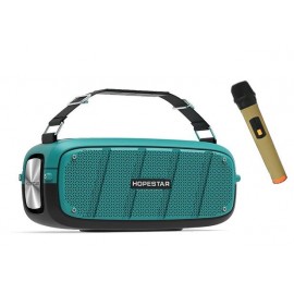 Колонка Bluetooth Mp3 Hopestar A20 Pro, беспроводной микрофон, blue