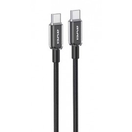 Кабель Type-C - Type-C PD 60W Awei CL-148T 1m black