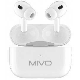 Наушники Bluetooth Mivo MT-35, вакуумные, TWS, белые