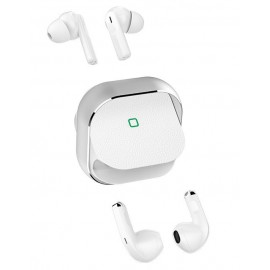 Наушники Bluetooth Mivo MT-14, 2 пары, вакуумные и вкладыши, TWS, белые