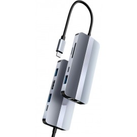 Переходник Type-C хаб Multi Adapter 9в1 Mivo MH-9011