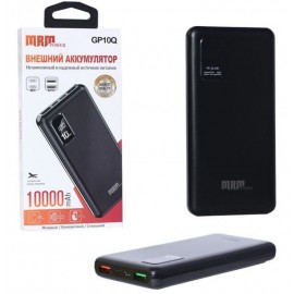 Power bank MRM GP10Q C3004 10000mAh с быстрой зарядкой черный