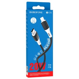Кабель для Apple Lightning Type-C Borofone BX79 1m черный