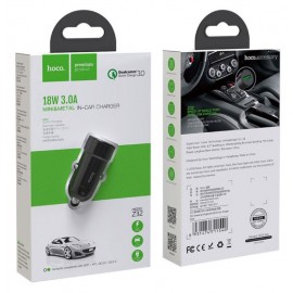 Зарядное автомобильное быстрое АЗУ usb Hoco Z32 QC 3.0 18W черный