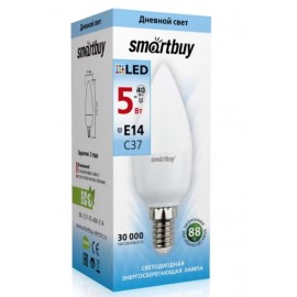 Лампочка C37-05W/4000/E14 smartbuy