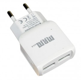 Зарядное сетевое СЗУ usb 2x MRM A10 2.4A белый