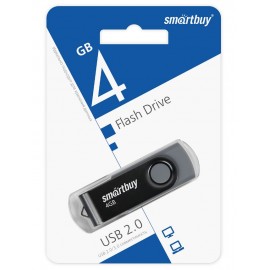 Флешка USB 4Gb Smartbuy Twist Black