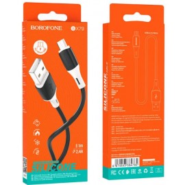 Кабель Micro USB Borofone BX79 silicone черный
