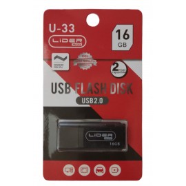 Флешка USB 2.0 16Gb Lider Mobile U33-16 черная