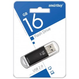 Флешка USB 16Gb Smartbuy V-Cut Black