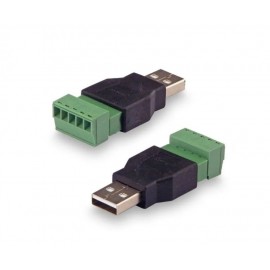 Разъем, 1 штука, штекер USB с клеммами