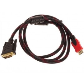 Кабель DVI 24+1 - hdmi 1.5m нейлон оплетка A406