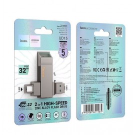 Флешка USB 3.0 32Gb Hoco UD15 с Type-C