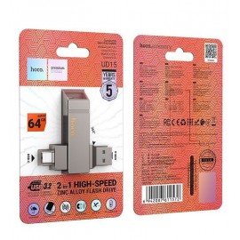Флешка USB 3.0 64Gb Hoco UD15 с Type-C
