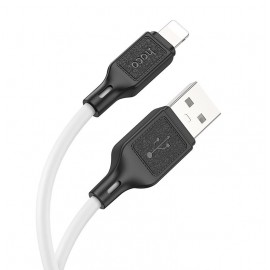 Кабель для Apple Lightning USB Hoco X90 silicone белый