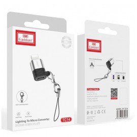 Переходник для Apple Lightning штекер - Micro USB гнездо Earldom TC14