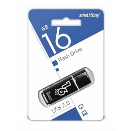 Флешка USB 2.0 16Gb Smartbuy Glossy Black