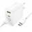 Зарядное сетевое сзу 2x Type-C PD + USB 65W Borofone BN12 быстрое белый с кабелем Type-C PD