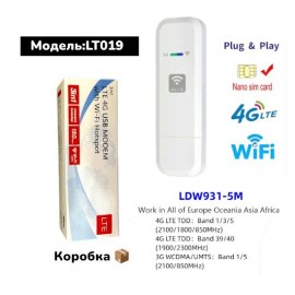Роутер WIFI 4G LTE USB портативный LT019-E R52870