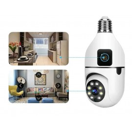 Камера Wifi / ip SQ002 R53871 двойная, в патрон под лампочку E27, V380