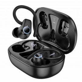 Наушники Bluetooth вакуумные за ухо Hoco EQ8 TWS черные
