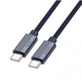 Кабель Type-C - Type-C PD 240W 5A Hoco U134 1.8m синий