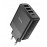 Зарядное сетевое сзу USB Hoco C127A 45W USB 3x + type-c PD черное